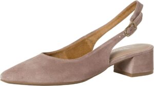 Compensées femme Chanel avec bride et talon en liège naturel marron
