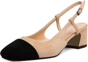 Compensées femme Chanel avec bride et talon en liège naturel