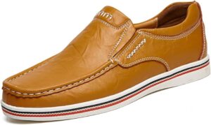Mocassins Chaussures de costume homme en cuir noir classique