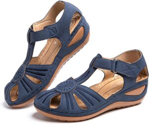Sandale Compenses femme Chanel avec bride et talon en liege naturel