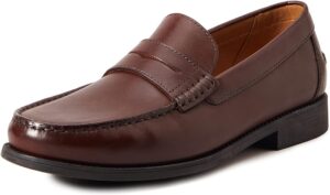 Chaussures de costume bureau homme en cuir marron classique